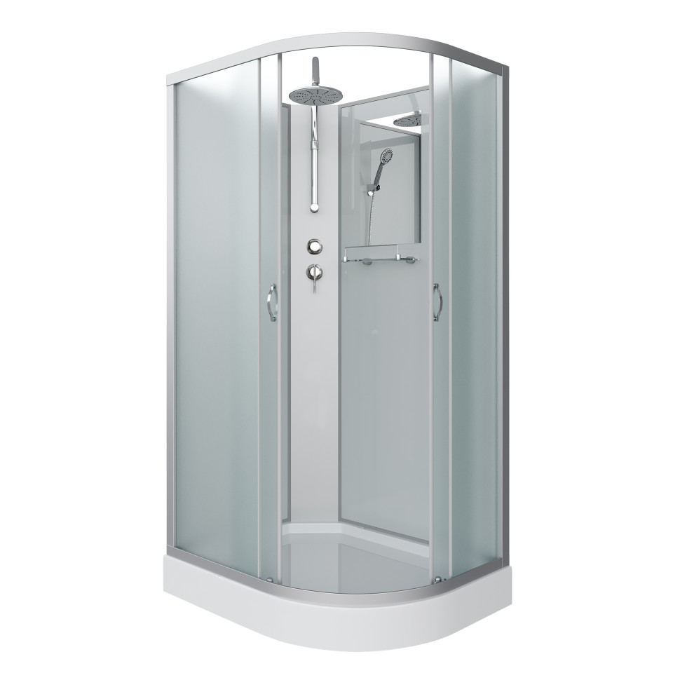 Душевая кабина Niagara Classic NG-3312-14LBKT (120х80х210) низкий поддон(13см),стекло матовое,3 места