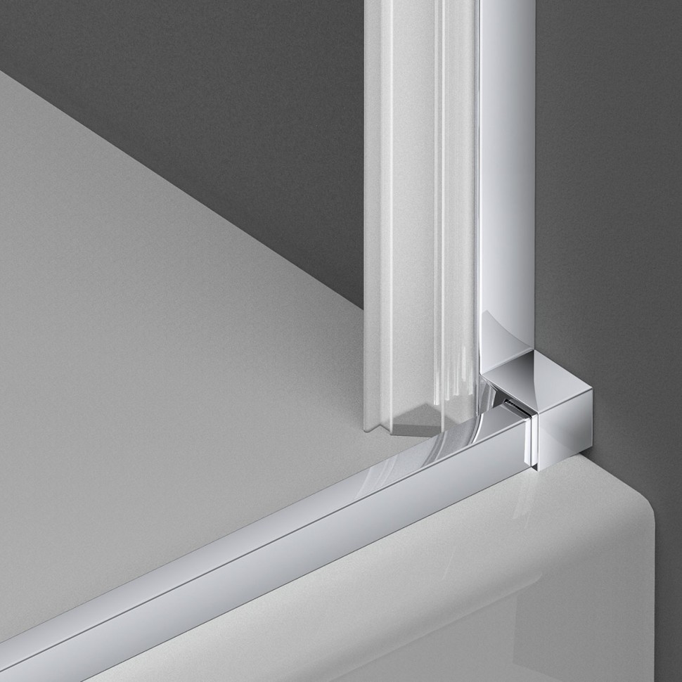 Душевая дверь Alpha VDP-3AL100CL , хром, стекло прозрачное