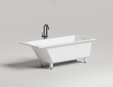 Ванна встраиваемая CASCATA 170x75 S-Sense Глянцевое