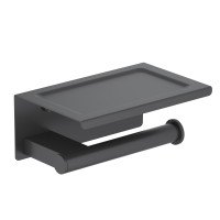 Бумагодержатель с полкой для телефона Timo Luiro 18543/03 черный