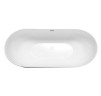 Ванна отдельностоящая Grossman Classic GR-2501MB (170х80х58) цвет черный/белый матовый,1 место