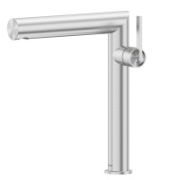 Смеситель ABBER Perfekte 316 AF8A11BST-L для раковины, брашированная сталь