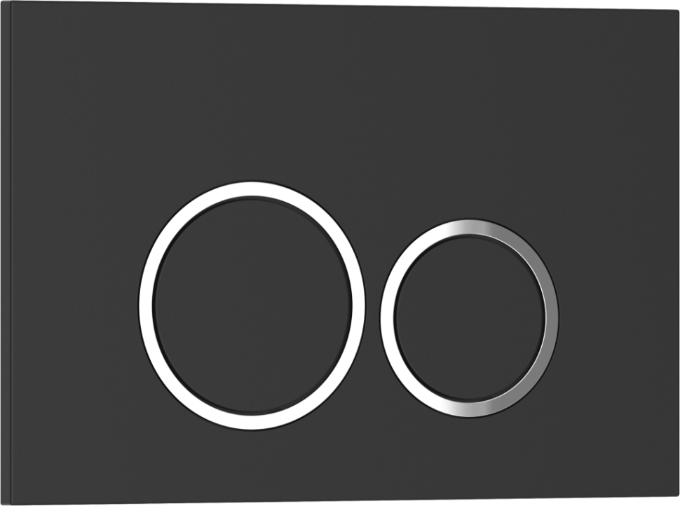 Комплект 2в1 IBERICA BLANCA инсталляция SILENCIO, кнопка смыва ESTI-O черный матовый (IB001.822)