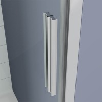 Душевой угол Veconi Ottimo P20SP CH, 1100х700х1900 хром, стекло матовое