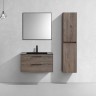 База под раковину Chiara 2D 800 подвесная, 2 выкатных ящика soft-close, R.Oak