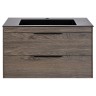 База под раковину Chiara 2D 800 подвесная, 2 выкатных ящика soft-close, R.Oak