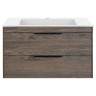 База под раковину Chiara 2D 800 подвесная, 2 выкатных ящика soft-close, R.Oak