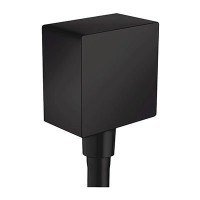 Вывод воды Hansgrohe для ручного душа с клапаном, цвет: черный матовый 26455670