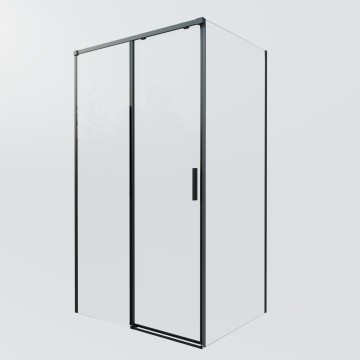 Душевой уголок Софт 2 (Soft 2) VSR-3SO29012CLB, 1200*900, черный, стекло прозрачное