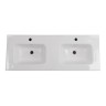 Керамическая раковина с двумя чашами BelBagno BB1200-2-ETL