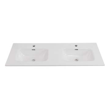 Керамическая раковина с двумя чашами BelBagno BB1200-2-ETL