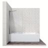 Шторка для ванны Ambassador Bath Screens 16041102 (70х140) хром,стекло прозрачное,неподвижное,1 место