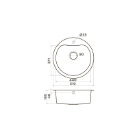 Кухонная мойка Omoikiri Saroma 51-IN нерж. сталь/нержавеющая сталь