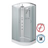 Душевая кабина Niagara Classic NG-3312-14LBKTG (120х80х210) низкий поддон(13см),стекло матовое,3 места