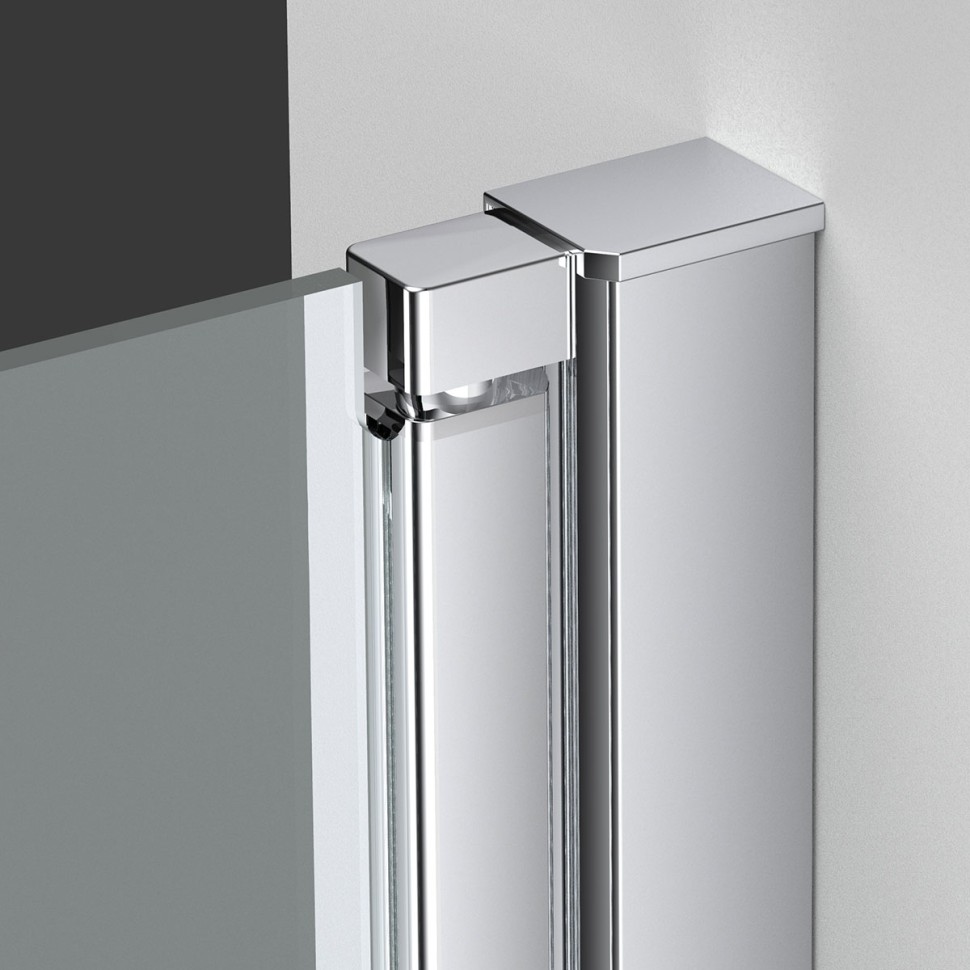 Душевая дверь Alpha VDP-3AL100MT , хром, стекло текстурное