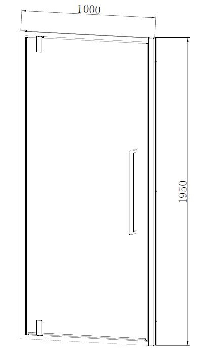 Душевая дверь Alpha VDP-3AL100MT , хром, стекло текстурное