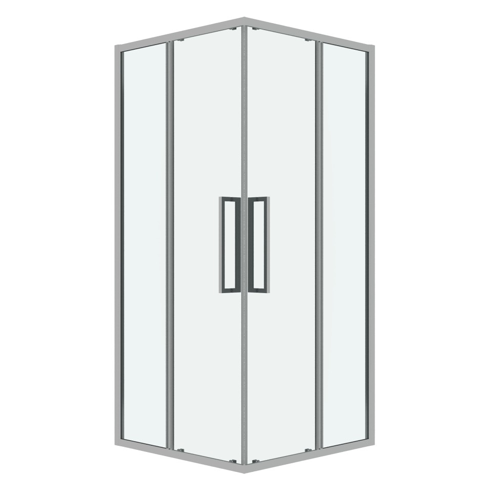 Душевое ограждение Grossman Cosmo 300.K33.02.9090.10.00 (90х90х195) квадрат,раздвижная,хром,стекло прозрачное, 1 место
