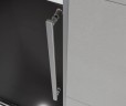 Душевая дверь Arno VPS-1A120CLB, 1200, черный, стекло прозрачное