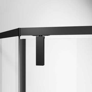 Душевой уголок Слим-Н (Slim-N) VSP-4SN900CLB, 900*900, черный, стекло прозрачное