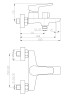 Смеситель для ванны и душа BelBagno ANCONA ANCONA-VAS-CRM