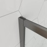 Душевой угол Veconi Ottimo P10 GR, 800x800x1900, графит брашинг, стекло прозрачное