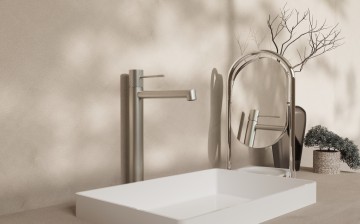 Смеситель для раковины Дизаер (Desire) VBF-1D2BN однорычажный, брашированный никель