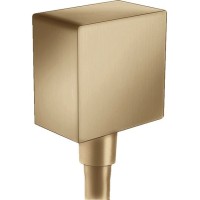Вывод воды Hansgrohe для ручного душа с клапаном, цвет: шлифованная бронза 26455140