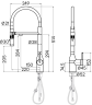 Смеситель для кухни Magneto One, брашированное золото, Ma213188-BG, Paulmark