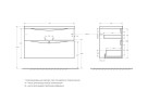 База под раковину подвесная BelBagno MARINO-H60-1000-2C-SO-BL-P