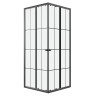 Душевое ограждение Niagara Eco NG-1008-14QKL (80х80х190) квадрат,раздвижное,черный,стекло клетка,1 место