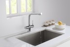 Смеситель для кухни с подключением фильтра Timo Saona 2396/00F хром