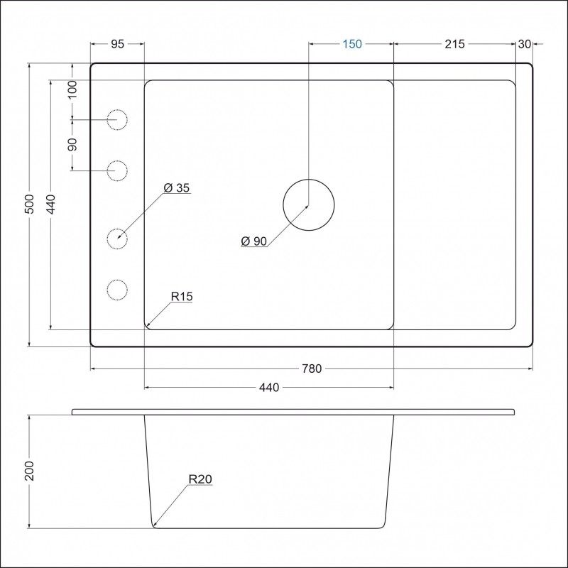 Мойка EMAR EMQ-1780.Q EMQ-1780.Q Берилл