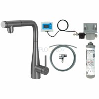 Смеситель для кухни, с комплектом фильтрации воды, с выдвижным изливом