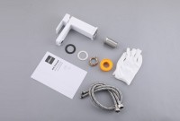 Смеситель ABBER Daheim AF8210W для раковины, белый матовый