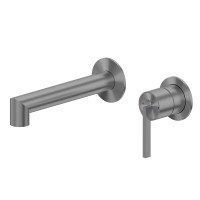 Смеситель ABBER Perfekte 316 AF8A12BGG скрытый монтаж для раковины, брашированная оружейная сталь