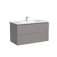 Тумба подвесная SANCOS Snob T 890х445х500, c двумя ящиками оснащенными доводчиками, Doha Soft, арт.SNT90SM