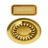 Слив с овальным переливом, PM6024-BG, брашированное золото, Paulmark