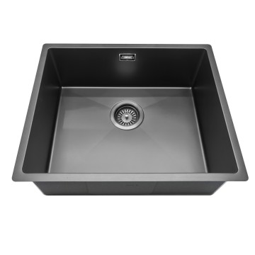 Кухонная мойка ABBER Wasser Kreis AF2196GM оружейная сталь