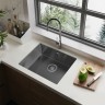 Кухонная мойка ABBER Wasser Kreis AF2196GM оружейная сталь