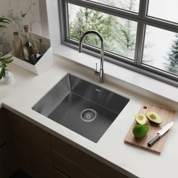 Кухонная мойка ABBER Wasser Kreis AF2196GM оружейная сталь