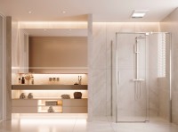 Душевой уголок Экстенза (Extenza) VSR-4EX101190CL, 1000/1100*900, хром, стекло прозрачное