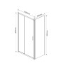 Душевой уголок Garda VSR-1G8015CL, 1500*800, хром, стекло прозрачное