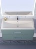 Раковина для ванной кварцевая Uperwood Foster Quartz 100х45,5х17,5 см, белая матовая, жасмин