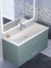 Раковина для ванной кварцевая Uperwood Foster Quartz 100х45,5х17,5 см, белая матовая, жасмин