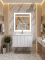Тумба под раковину  Uperwood Next Premium подвесная, 70 см, белая, 2 ящика