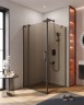 Душевой уголок CEZARES SLIDER-AH-1-80-70/80-BR-NERO
