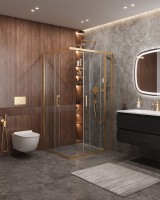 Душевой уголок CEZARES MOLVENO-AH-21-90+20-C-BORO-IV