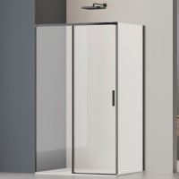 Душевой уголок Soft 2 VSR-3SO29014CLB, 1400*900, черный, стекло прозрачное