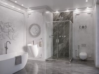 Боковая стенка Ambassador Forsa 100AX (100х200) хром,стекло прозрачное,1 место