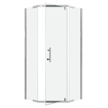 Душевое ограждение Niagara Eco NG-1009-14D (90х90х190) трапеция,распашное,хром,стекло прозрачное,1 место